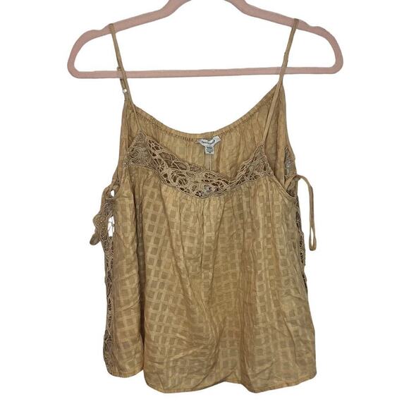 American Eagle Outfitters Tops - NWT American Eagle Flowy Side-Tie Spaghetti Strap Tank - Sunshine Vibes ☀️